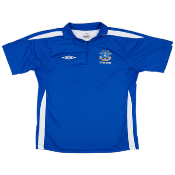 2005-06 Everton Umbro 1/4 Zip Training Polo - 7/10 - (L)