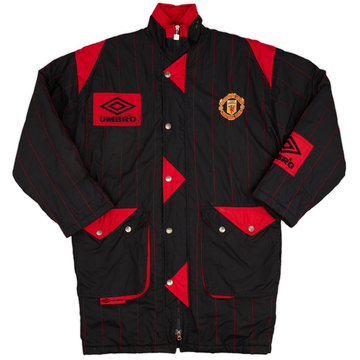 1994-95 Manchester United Umbro Padded Bench Coat - 8/10 - (S)