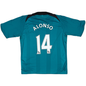 2008-09 Liverpool Third Shirt Alonso #14 - 8/10 - (S.Boys)