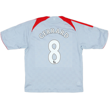 2008-09 Liverpool Away Shirt Gerrard #8 - 7/10 - (7-8 Years)