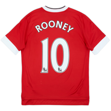 2015-16 Manchester United Home Shirt Rooney #10 - 7/10 - (L.Boys)