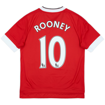 2015-16 Manchester United Home Shirt Rooney #10 - 10/10 - (L.Boys)