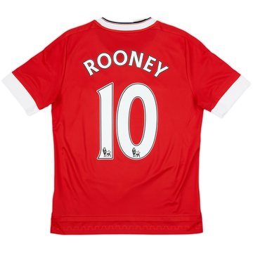2015-16 Manchester United Home Shirt Rooney #10 - 9/10 - (L.Boys)