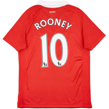 2010-11 Manchester United Home Shirt Rooney #10 - 9/10 - (XL.Boys)