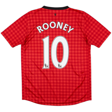 2012-13 Manchester United Home Shirt Rooney #10 - 6/10 - (XL.Boys)