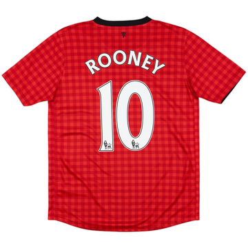 2012-13 Manchester United Home Shirt Rooney #10 - 10/10 - (XL.Boys)