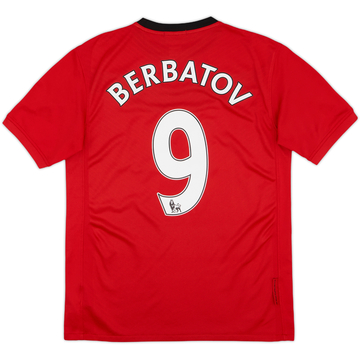 2009-10 Manchester United Home Shirt Berbatov #9 - 8/10 - (XL.Boys)