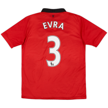 2013-14 Manchester United Home Shirt Evra #3 - 8/10 - (XL.Boys)