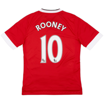 2015-16 Manchester United Home Shirt Rooney #10 - 10/10 - (XL.Boys)