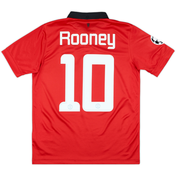 2012-13 Manchester United Home Shirt Rooney #10 - 9/10 - (XL.Boys)
