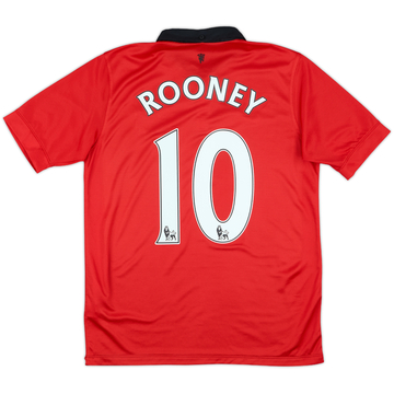2013-14 Manchester United Home Shirt Rooney #10 - 8/10 - (XL.Boys)