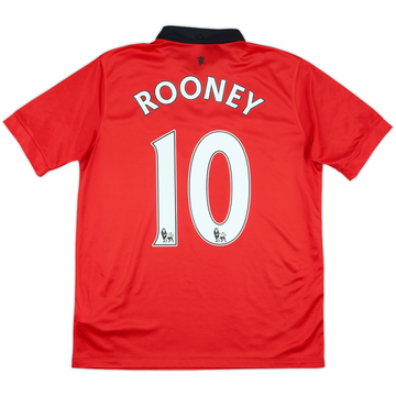 2013-14 Manchester United Home Shirt Rooney #10 - 9/10 - (XL.Boys)