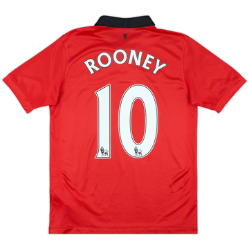 2013-14 Manchester United Home Shirt Rooney #10 - 8/10 - (XL.Boys)