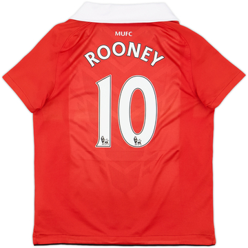 2010-11 Manchester United Home Shirt Rooney #10 - 6/10 - (6-8 Years)