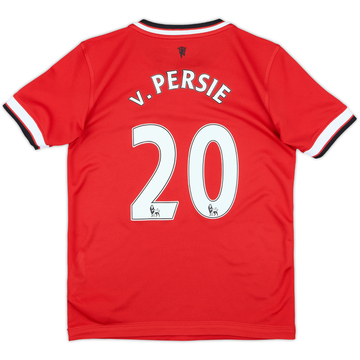 2014-15 Manchester United Home Shirt v.Persie #20 - 9/10 - (S.Boys)