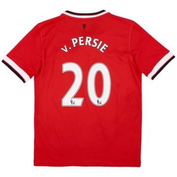 2014-15 Manchester United Home Shirt v.Persie #20 - 8/10 - (M.Boys)