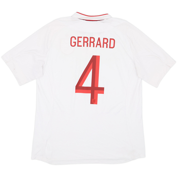 2012-13 England Home Shirt Gerrard #4 - 5/10 - (XL)