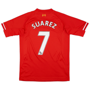2013-14 Liverpool Home Shirt Suarez #7 - 10/10 - (XL.Boys)