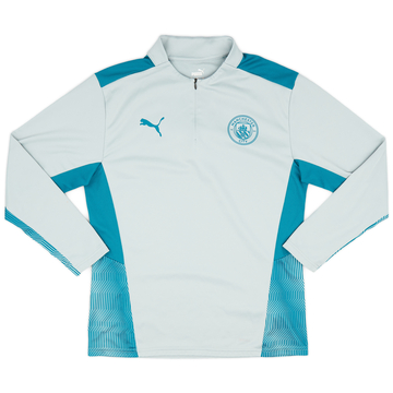 2021-22 Manchester City Puma 1/4 Zip Training Top - 9/10 - (M)