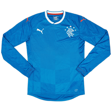 2016-18 Rangers Home L/S Shirt - 8/10 - (S)