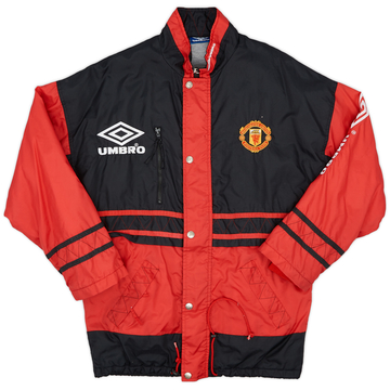 1996-97 Manchester United Umbro Bench Coat - 9/10 - (Y)