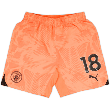 2024-25 Manchester City Player Issue GK Away Shorts #18 (Ortega) - 7/10 - (L)