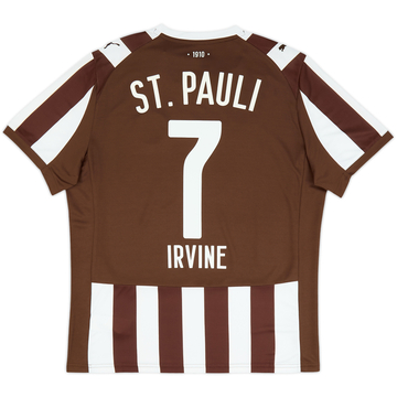 2025-26 St Pauli Home Shirt Irvine #7 