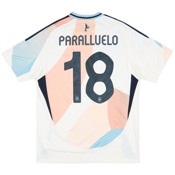 2025-26 Spain Women's Away Shirt Paralluelo #18 (Unisex fit)