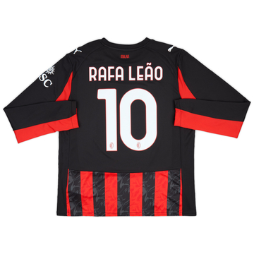2025-26 AC Milan Home L/S Shirt R.Leao #10