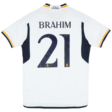 2023-24 Real Madrid Authentic Home CL Shirt Brahim #21 (S)