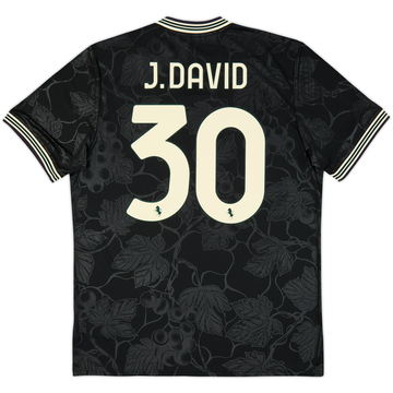 2025-26 Juventus Third Shirt J.David #30