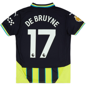 2024-25 Manchester City Away Shirt De Bruyne #17 (XL.Kids)