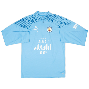 2023-24 Manchester City Player Issue 1/4 Zip Training Top #17 (De Bruyne) - As New - (XL)