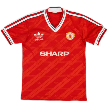 1990-92 Manchester United Home Shirt - 8/10 - (L.Boys)