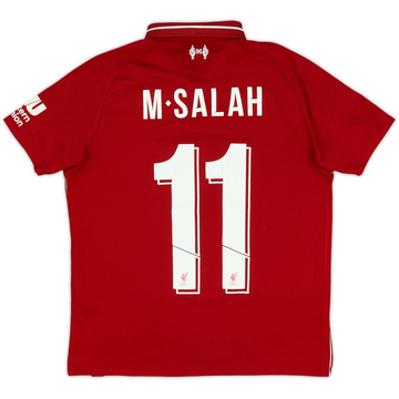 2018-19 Liverpool Home Shirt M.Salah #11 - 7/10 - (L.Boys)