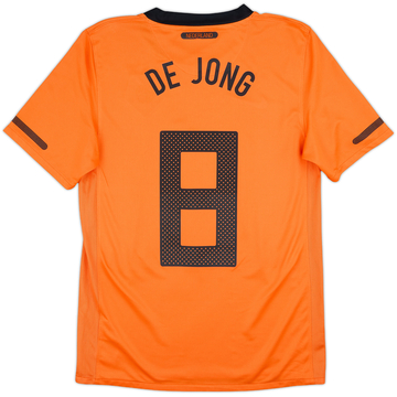 2010-11 Netherlands Home Shirt De Jong #8 - 8/10 - (S)
