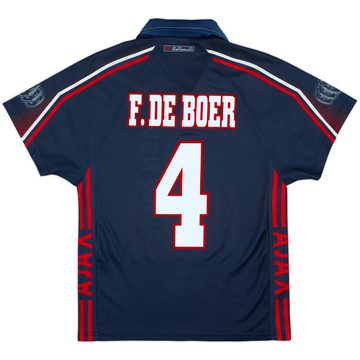 1996-97 Ajax Away Shirt F.De Boer #4 - 8/10 - (S)