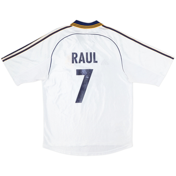 1998-00 Real Madrid Home Shirt Raul #7 - 6/10 - (M)