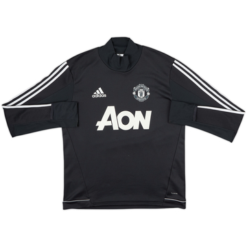 2017-18 Manchester United adidas 1/4 Zip Drill Top - 8/10 - (M)