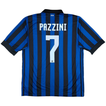 2011-12 Inter Milan Home Shirt Pazzini #7 - 6/10 - (L)