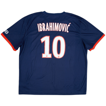 2013-14 Paris Saint-Germain Home Shirt Ibrahimovic #10 - 7/10 - (XXL)