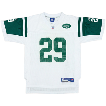 2008-09 New York Jets L.Washington #29 Reebok On Field Away Jersey - 3/10 - (L.Boys)