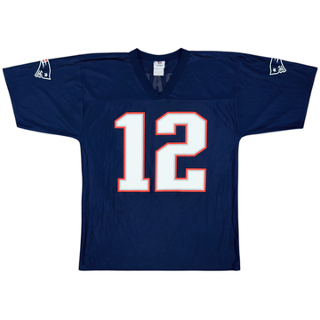 2008-11 New England Patriots Brady #12 NFL Replica Home Jersey - 9/10 - (M)