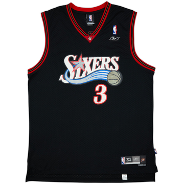 2004-06 Philadelphia 76ers Iverson #3 Reebok Swingman Away Jersey - 7/10 - (XXL)