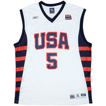 2004 USA Kidd #5 Reebok Home Jersey - 7/10 - (XL)