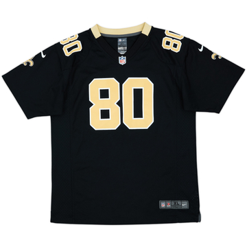 2012-14 New Orleans Saints Graham #80 Nike Game Home Jersey - 7/10 - (XL.Boys)