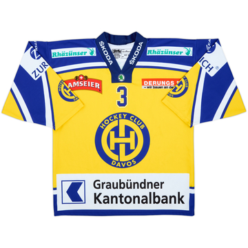 2005-06 HC Davos #3 Easton Alternate Jersey - 8/10 - (S)