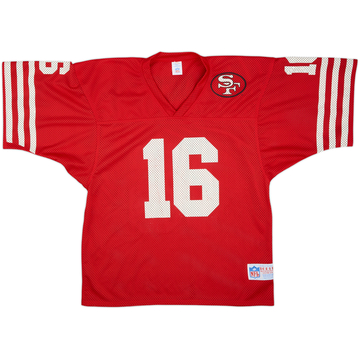 1990 San Francisco 49ers #16 Topley Training Jersey - 7/10 - (L)