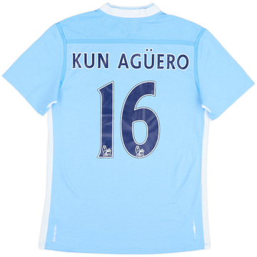 2011-12 Manchester City Home Shirt Kun Aguero #16 - 6/10 - (M)
