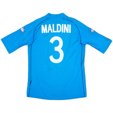 2002 Italy Home Shirt Maldini #3 - 5/10 - (XL)